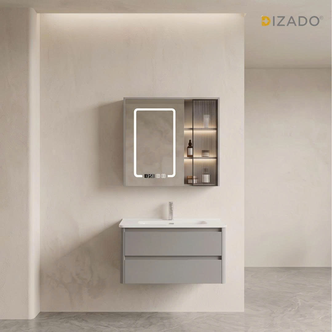 BỘ TỦ CHẬU LAVABO TREO TƯỜNG DIZADO DZD906-80