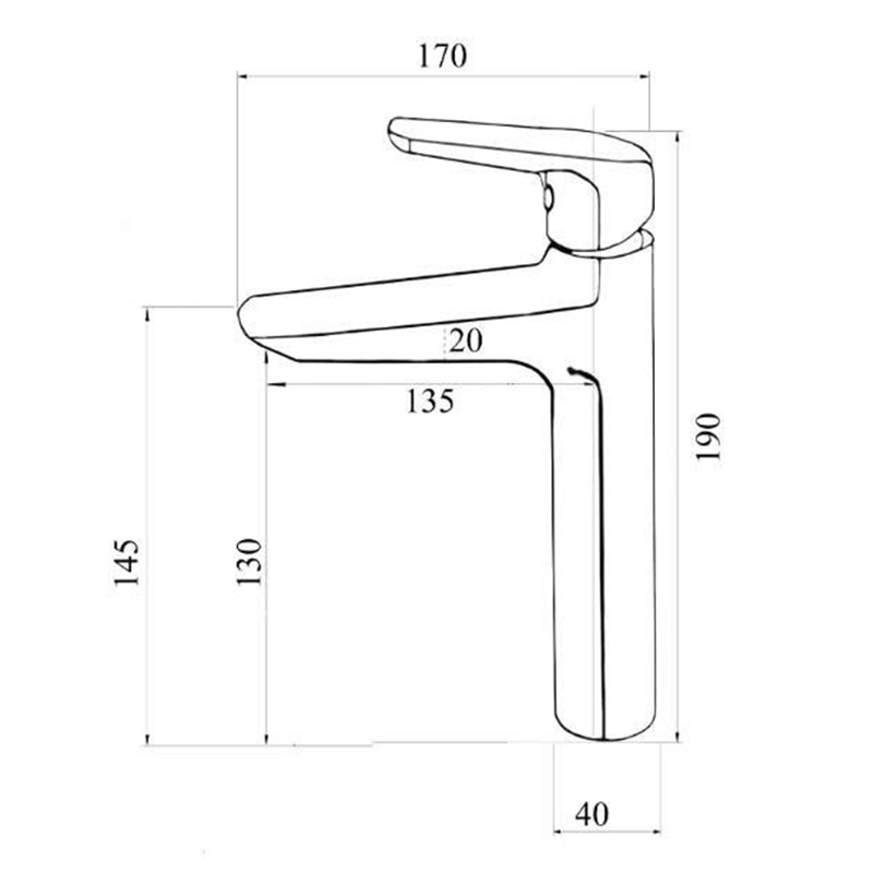 VÒI LAVABO NÓNG LẠNH DIZADO D1019 - Ảnh 2
