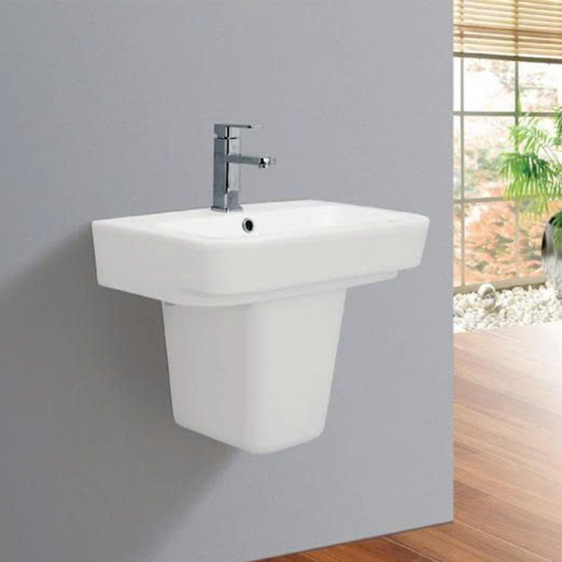 CHẬU LAVABO VUÔNG & CHÂN VUÔNG DIZADO DZDC06